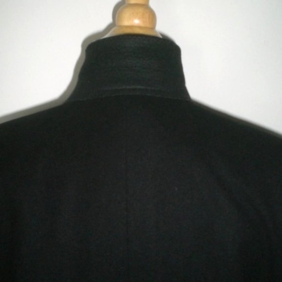 ASCOT SHOP THE BROKER 100% CASHMERE black 2 button blazer classic 44 Long - Picture 5 of 8